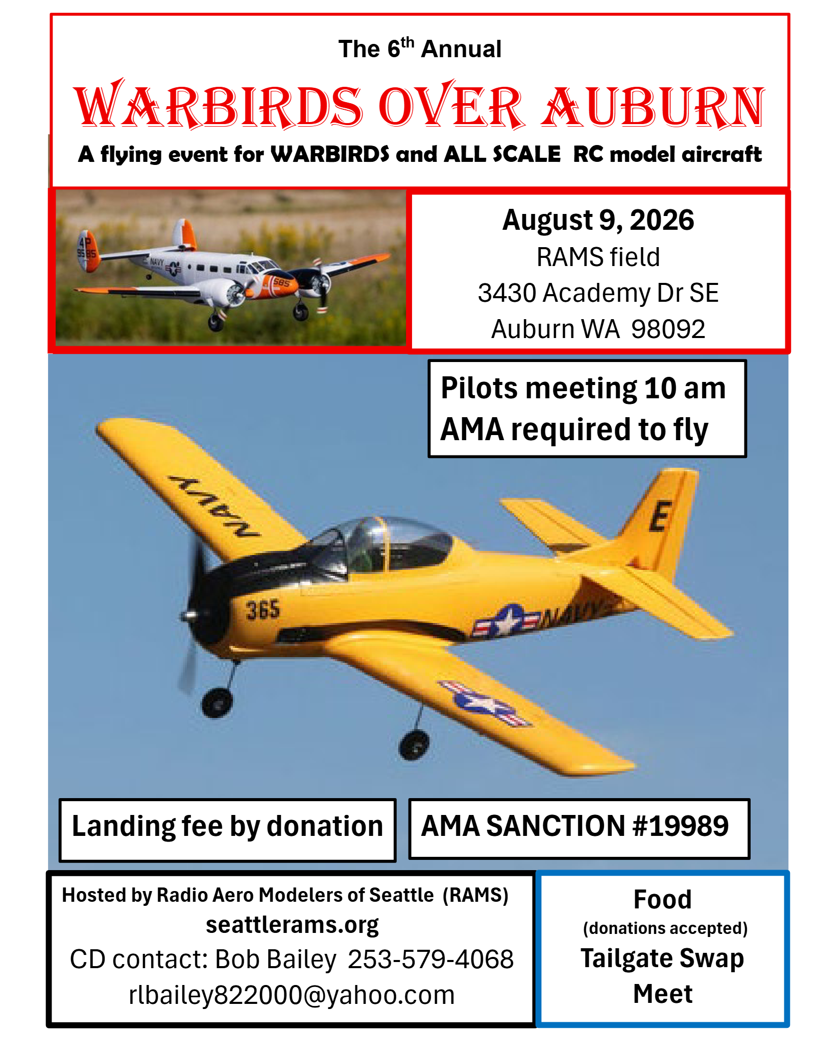 Warbirds Over Auburn at the RAMS